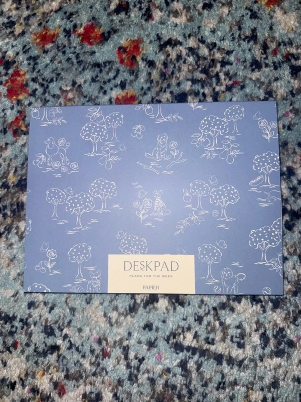 Antropologie x Papier Modern Toile Weekly Desk Pad